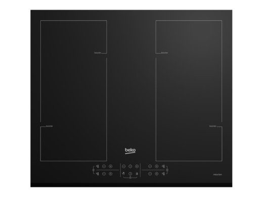 Beko HII64206F2MT Juoda įmontuotas 58 cm zonos indukcinis viryklė 4 zonos(-ės)