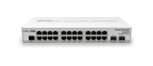 Switch MIKROTIK CRS326-24G-2S+IN 24xRJ-45 ports RJ-45 Ports Type Gigabit Ethernet (10/100/1000) 2xSFP+ module slots quantity 10G support Yes Power