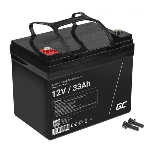 Green Cell AGM21 suletud pliihappe aku UPS-ile 12 V 33 Ah