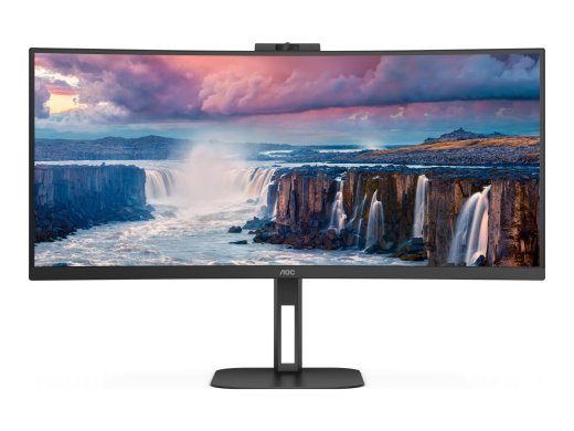 AOC CU34V5CW/BK 34 " VA 21:9 100 Hz 4 ms 3440 x 1440 pixels HDMI ports quantity 1