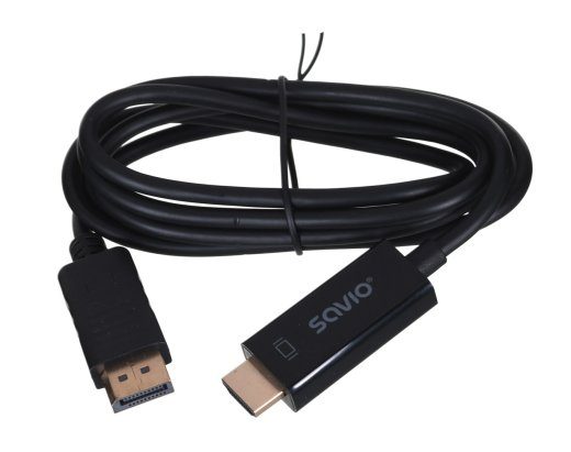 Savio CL-56 1.5m DisplayPort to HDMI Type A (Standard) Must Adapter