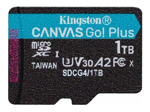 Kingston Canvas Go! Plus 1TB microSDXC UHS-I mälukaart 200MB/s