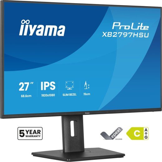 iiyama ProLite XB2797HSU-B1 27" Full HD LED kompiuterio monitorius