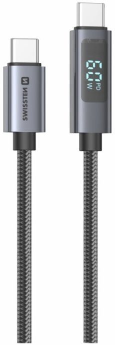 Swissten LCD kaabel USB-C - USB-C 1,5m