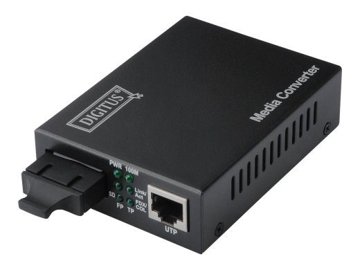 DIGITUS DN-82021-1 kiudoptilise media konverter Ethernet Fast Ethernet