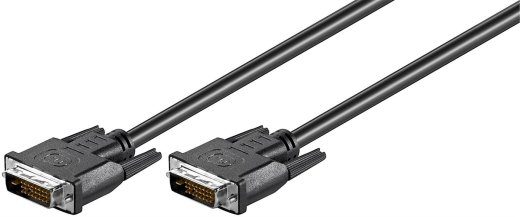 DVI-D 24+1-pin 5m V-V Juodas Full HD 1080p, Dual Link