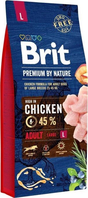 BRIT Premium by Nature Junior L Kanaliha - kuiv koeratoit - 15 kg