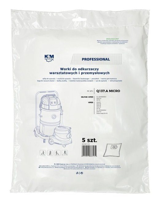 K&M tolmuimeja kott NILFISK (5tk)