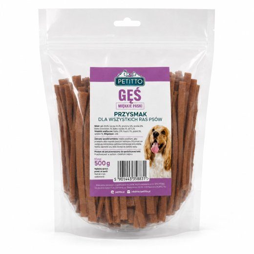 PETITTO pehme haneliha ribad koeraõnnetu - 500g