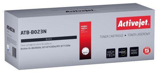 Activejet ATB-B023N Toner (asendaja Brother TN-B023 jaoks; Supreme; 2000 lehekülge; must)