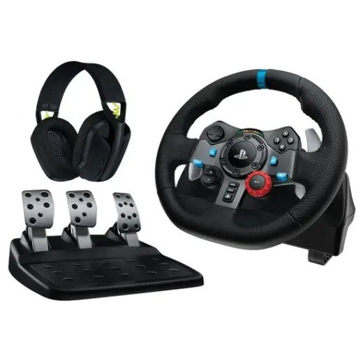 Logitech G G29 Racing Wheel and Pedal Set for PC Sony PlayStation 5 Sony PlayStation 4