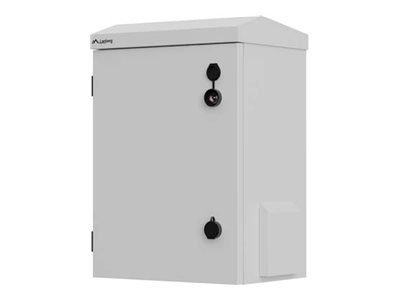Lanberg Rack Cabinet 10" Wall/Pole-Mount IP55 Hermetic 340X250X500, Grey (Assembled)