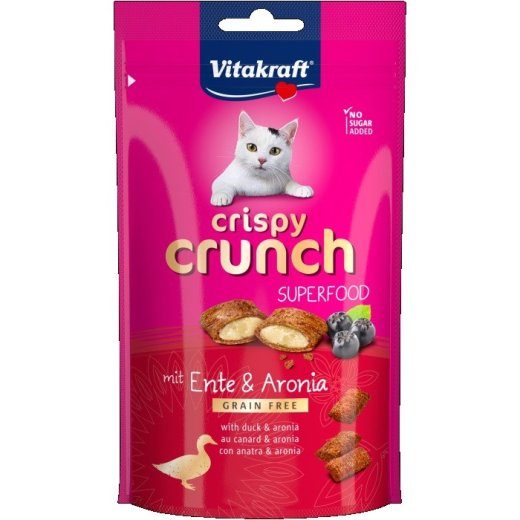 VITAKRAFT Crispy Crunch Duck with chokeberry - kassilemmikud - 60g