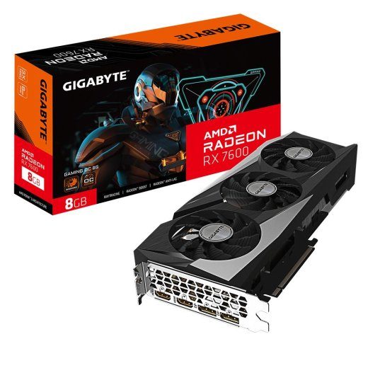 GIGABYTE GAMING Radeon RX 7600 OC 8G AMD 8 GDDR6
