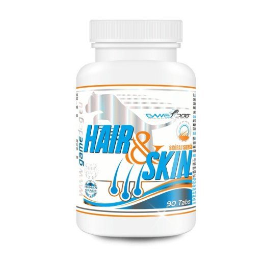 GAME DOG Hair&Skin - koerade toidulisandid - 90 tabletti