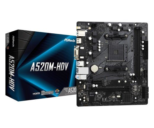 Asrock A520M-HDV AM4 mikro ATX emalauda