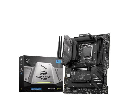 MSI MAG B760 TOMAHAWK WIFI Töötluse perekond Intel Töötluse pesa LGA1700 DDR5 Toetatud kõvaketaste liidesed SATA, M.2 SATA ühenduste arv