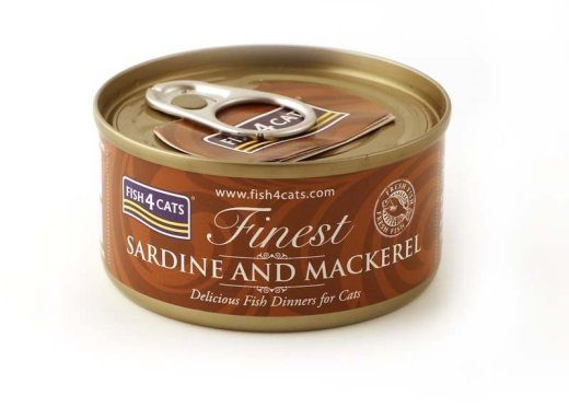 FISH4CATS Sardell ja makrell - märgkassitoit - 70g