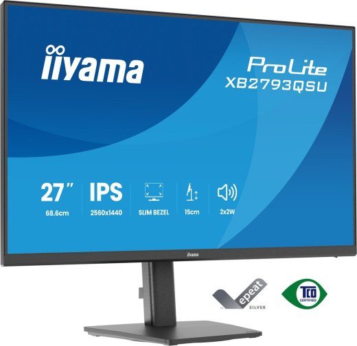 iiyama ProLite XB2793QSU-B1 27-tolline Quad HD LED must monitor