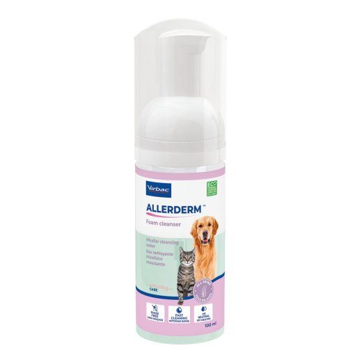 VIRBAC Allerderm Foam - šampoon koertele ja kassidele - 100 ml