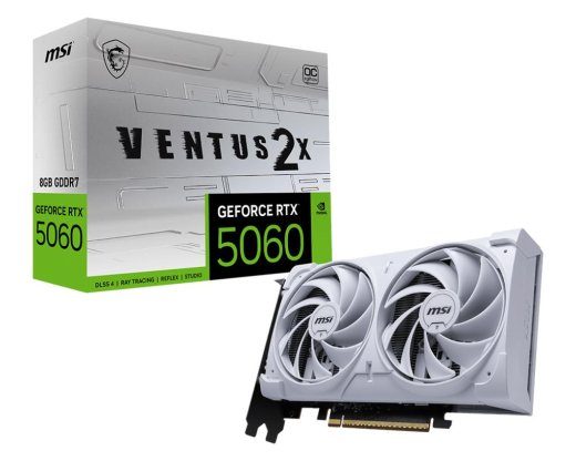 MSI GeForce RTX 5060 8GB VENTUS 2X OC WHITE VGA