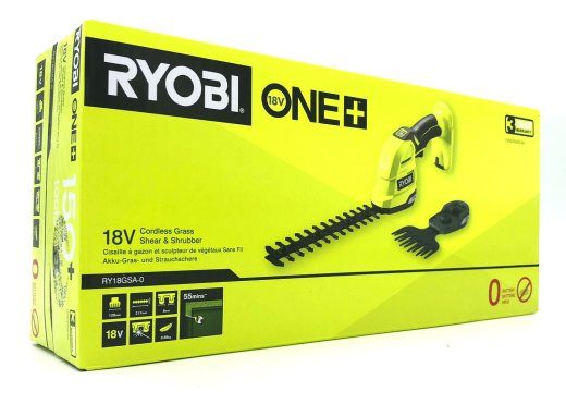 Ryobi RY18GSA-0 ONE+ 18V 2-in-1 rohtu- ja põõsaslõikurite – Solo