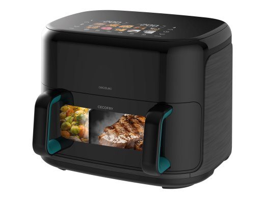 Cecotec Dvigubas karšto oro fritierius Cecofry&Grill Smokin'Prime 11000 Galia 2800 W Talpa 11 L Juoda