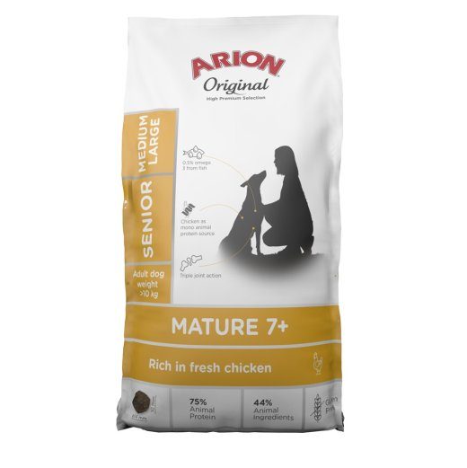 ARION Original Senior Mature 7+ Medium & Large Chicken Mono - kuiv koera toit - 12kg