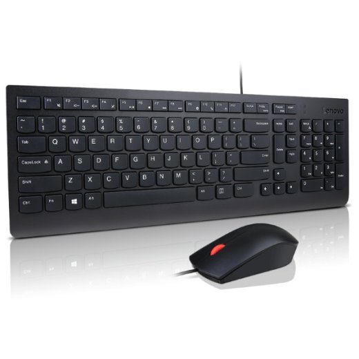 Lenovo Essential Juhtmega Klaviatuuri ja hiire komplekt US Euro Must