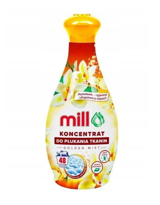 MILL kangapesu pehmendaja kontsentraat GOLDEN MIST 1.3 l, 48 loputust