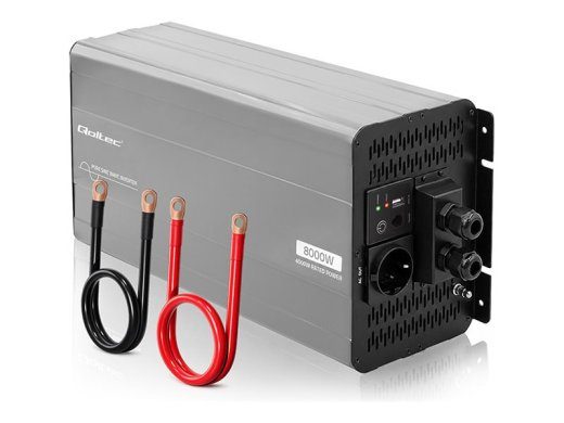 Qoltec DC AC Inverter Välis Must Hall