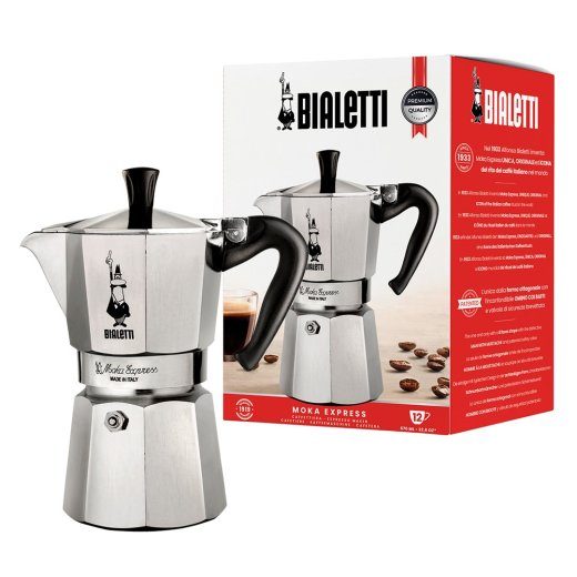 Bialetti Moka Express Moka pot 0.775 L Alumiinium, Must