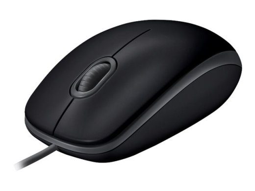 Logitech B110 Tyli optinė laidinė pelė Juoda