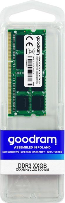 Goodram GR1600S364L11/8G memory module 8 1 x 8 DDR3 1600 MHz