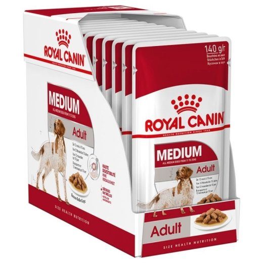 ROYAL CANIN SHN Medium Adult kastmes - märgtoit täiskasvanud koertele - 10x140g