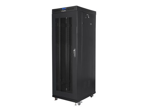 Lanberg Ruumi kapp 19" vaba seisev 37U/600x800 (tasapakk) võrgustiku uksega, LCD FF01-6837-23BL Must