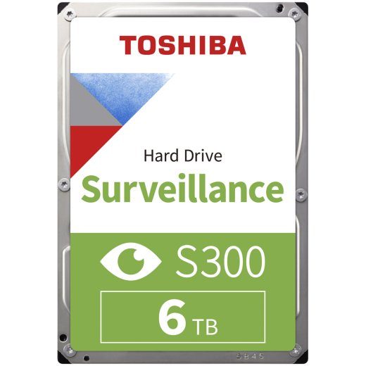 HDD vaizdo stebėjimo TOSHIBA S300 6TB SMR, 3,5", 256MB, 5400RPM, SATA, TBW: 180