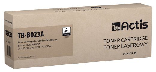 Actis TB-B023A Toner (asendaja Brother TN-B023 jaoks; Standard; 2000 lehekülge; must)