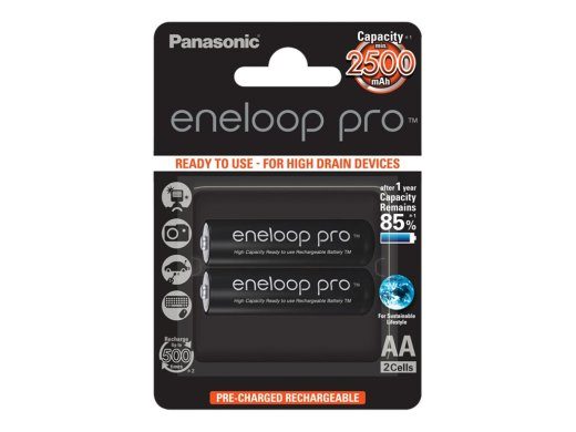 Panasonic Eneloop Pro AA Laetavad Patareid 2500mAh 2 Pakk