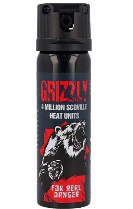 Tahkmespray Grizzly 4 miljonit Scoville kuumusühikut 63 ml - koonus/pilv