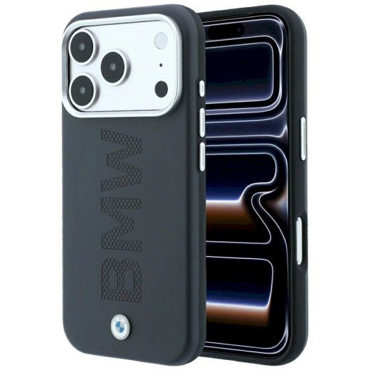 BMW signatuur keskel reljeefne MagSafe ümbris iPhone 18 Pro / 17 Pro jaoks hall