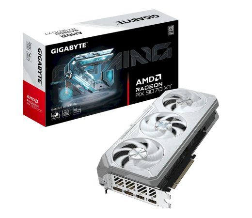 Gigabyte Radeon RX 9070 XT Gaming OC ICE Graafikakaart 16GB GDDR6