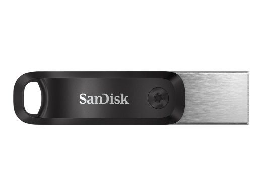 SanDisk iXpand Go 128GB USB 3.0 / Apple Lightning Flash Drive Hõbedane