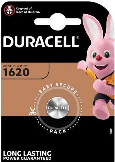 Duracell CR1620 litijos 3V planšetės baterija