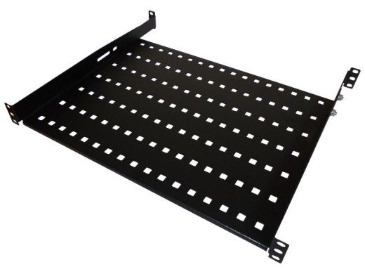 Alantec SA-P-19-1U-550-4-C-02 Paigaldatud riiul 19" 1U sügavus 550mm must