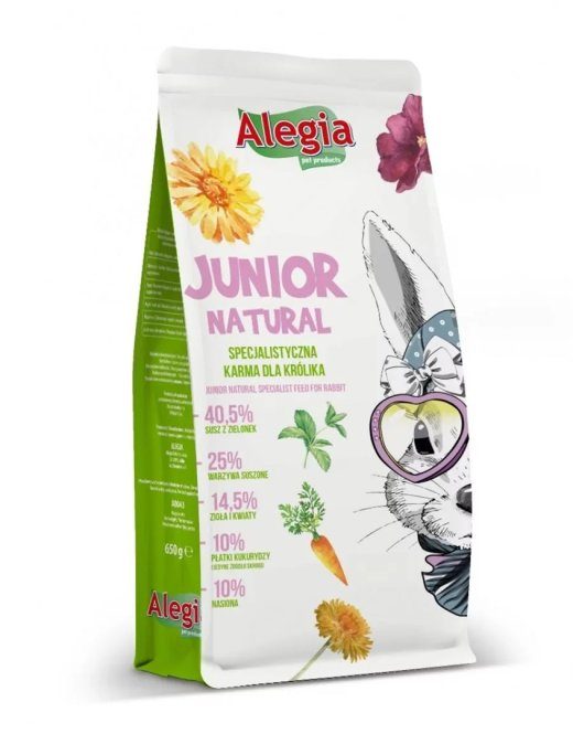 ALEGIA Junior Natural - küülikutoit - 650g