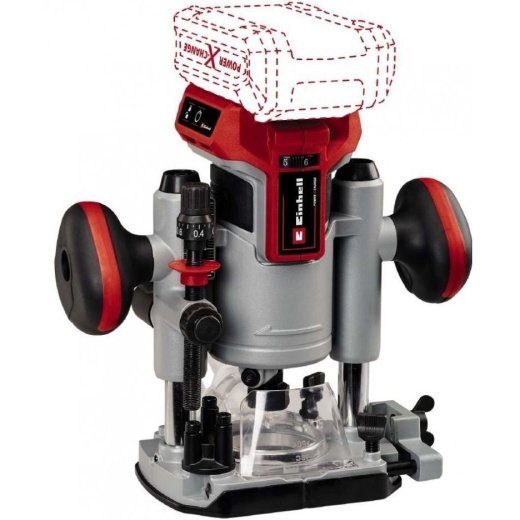 Einhell TP-RO 18 Set Li BL Must, Punane, Hõbedane 30000 RPM