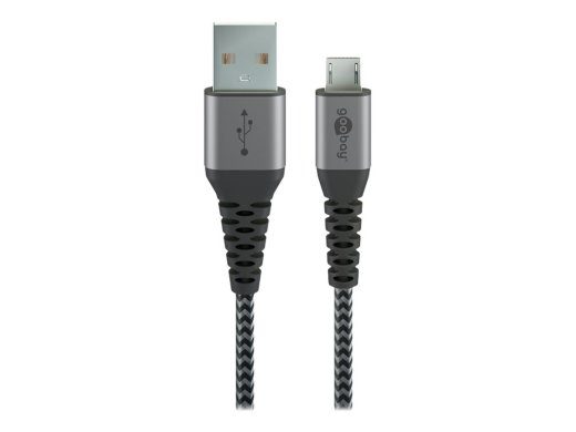 goobay 1m USB-kaabel hõbedane