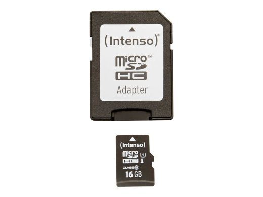 MEMORY MICRO SDHC 16GB UHS-I/W/ADAPTER 3423470 INTENSO