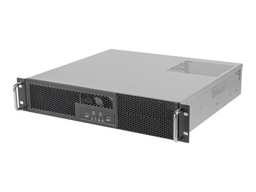 SilverStone RM23-502-MINI Riiuli versioon Micro-ATX Toiteallikat pole Must